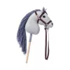 TOOTINY cavalinho de peluche com cabo A3 HOPPIHORSE, cinzento