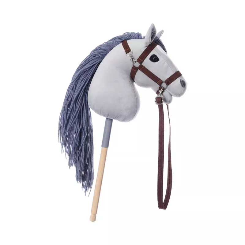 TOOTINY cavalinho de peluche com cabo A3 HOPPIHORSE, cinzento
