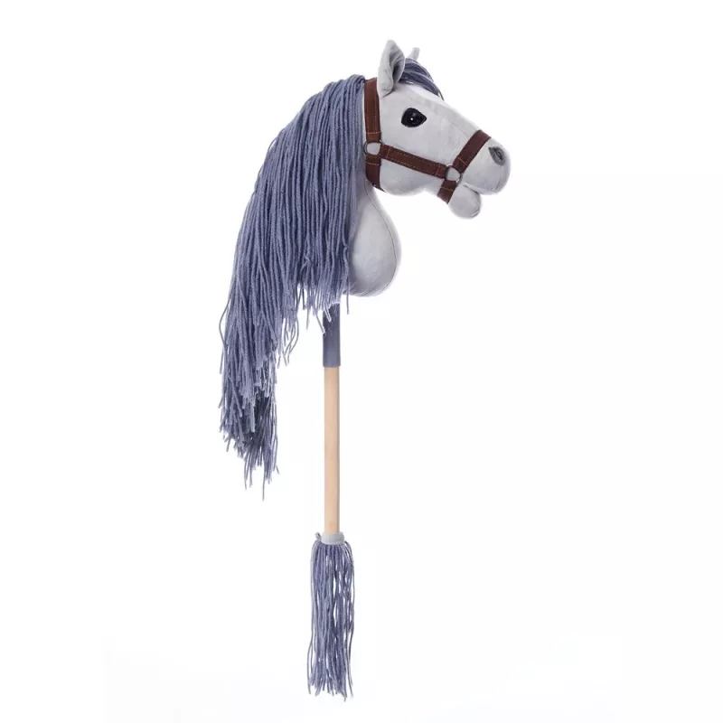 TOOTINY cavalinho de peluche com cabo A3 HOPPIHORSE, cinzento