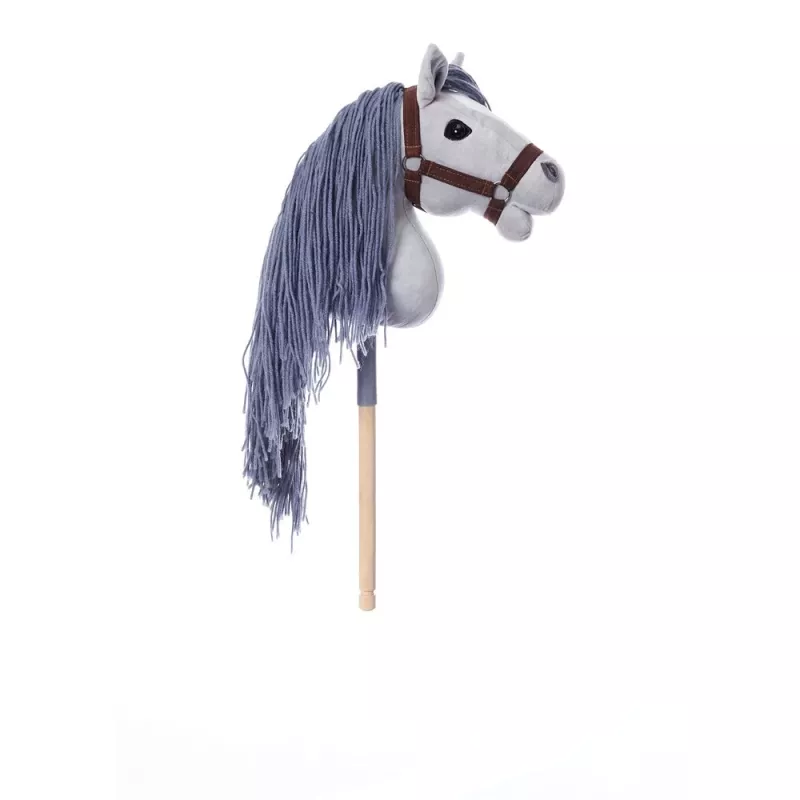 TOOTINY cavalinho de peluche com cabo A3 HOPPIHORSE, cinzento