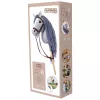 TOOTINY cavalinho de peluche com cabo A3 HOPPIHORSE, cinzento