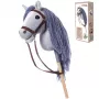 TOOTINY cavalinho de peluche com cabo A3 HOPPIHORSE, cinzento