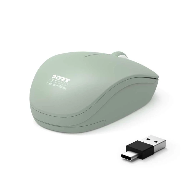 PORT DESIGNS PORT CONNECT Mouse Collection II Sem fios 2,4 GHz Verde-oliva