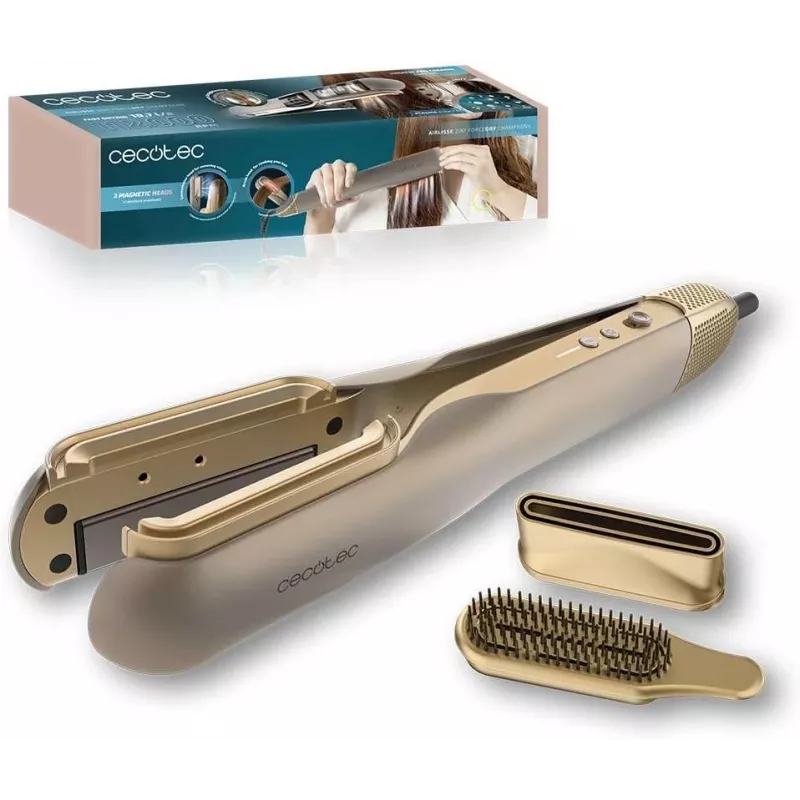 Cecotec Alisador de ar AirLisse 2in1 ForceDry Champagne 1000W Cerâmica Bege