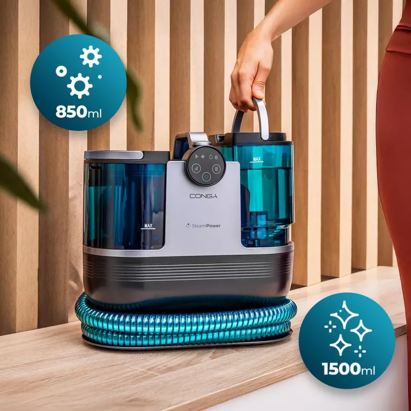 Cecotec Conga 7000 Carpet&Spot Clean Steam XXL Limpador de estofos, 1700 W