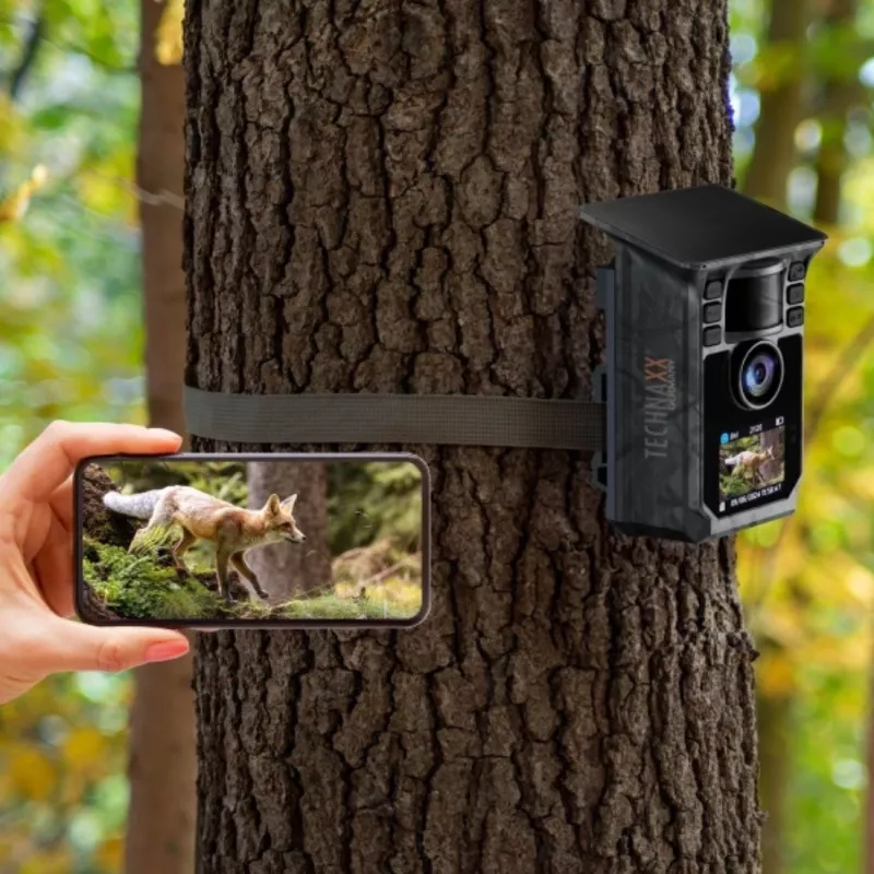 Technaxx Wildcam TX-326 Câmara de caça Solar Wi-Fi 48MP Full HD 1080p Visão noturna