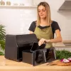 Cecotec Fritadeira de ar quente dupla Cecofry Advance 9000 Window 2200 W 9 L Preto