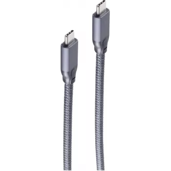 Cabo USB-C para USB-C ShiverPeaks, USB 3.2 Gen 2, 5,0 m, preto