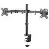 Suporte de secretária para monitor único Maclean MC-884 para ecrãs de 17-32 polegadas, preto, mola a gás, USB 3.0