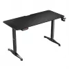Secretária gaming HUZARO HERO 8.5 preta 140x60 cm