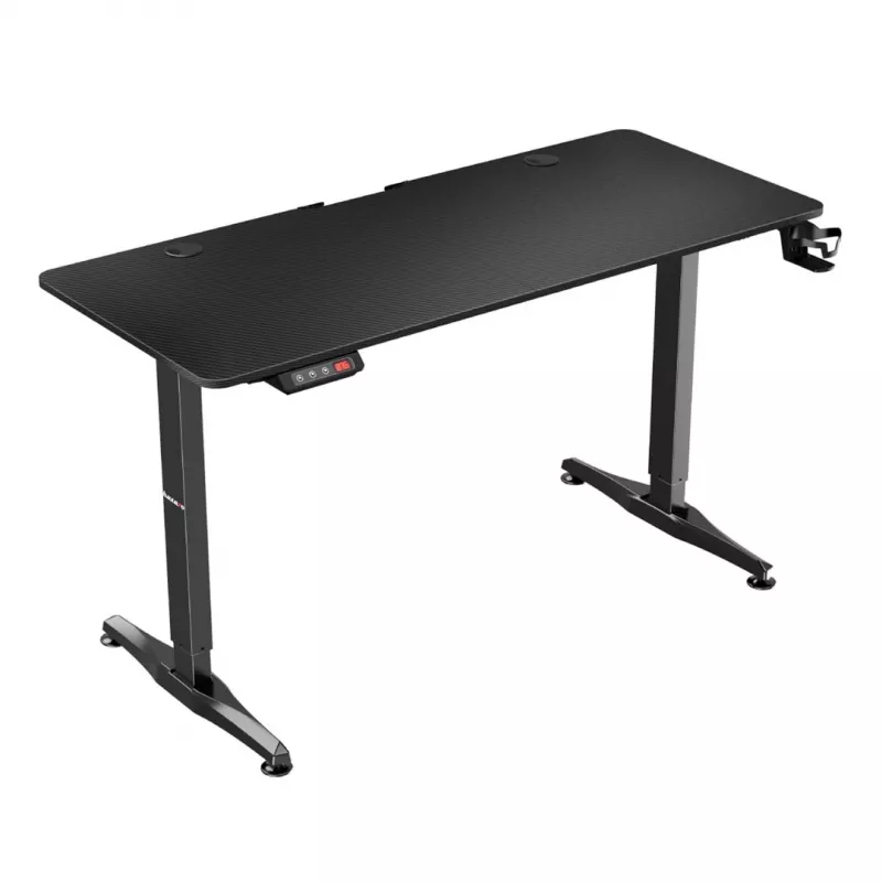 Secretária gaming HUZARO HERO 8.5 preta 140x60 cm