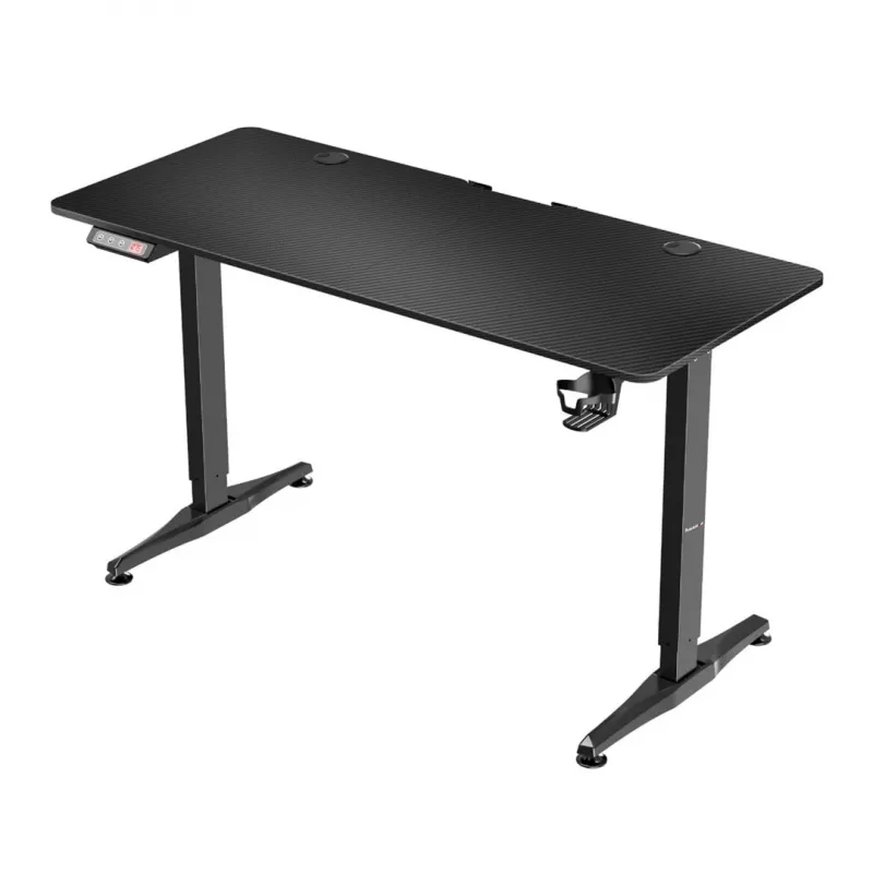Secretária gaming HUZARO HERO 8.5 preta 140x60 cm