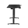 Secretária gaming HUZARO HERO 8.5 preta 140x60 cm