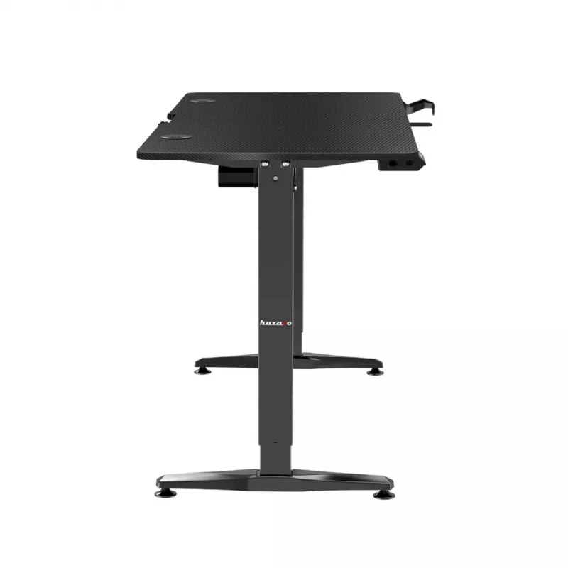 Secretária gaming HUZARO HERO 8.5 preta 140x60 cm