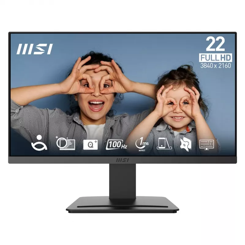 Monitor MSI PRO MP223 E2 21,45 polegadas VA Full HD 100Hz preto