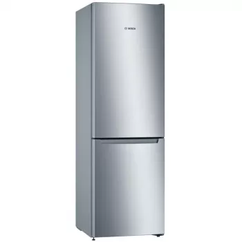 Combinado frigorífico-congelador Bosch KGN36NLEA Serie 2, aspeto aço inoxidável, 308 L capacidade útil total, classe de eficiência energética E