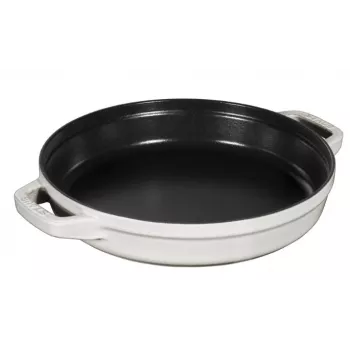 Caçarola redonda de ferro fundido Staub La Cocotte 24 cm 3,8 L preta