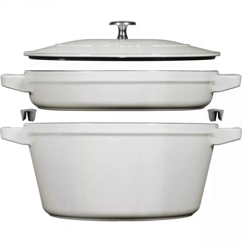 Staub 40508-385-0 La Cocotte caçarola redonda de ferro fundido, travessa de forno