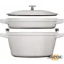 Caçarola redonda de ferro fundido Staub La Cocotte 24 cm 3,8 L preta