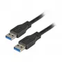 Cabo USB 3.0 Premium EFB Elektronik USB-A para USB-A 1,0m preto