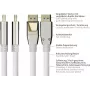 GOOD CONNECTIONS PREMIUM Cabo DisplayPort 2.0, 54 Gbit/s, UHBR 13.5, 4K @240Hz / 8K @60Hz, conector totalmente metálico, cobre, 3m