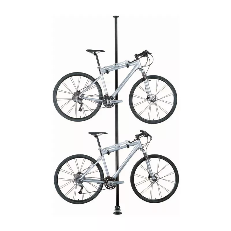 Topeak Dual-Touch Suporte de bicicleta de chão ao teto para 2 bicicletas, preto/prateado