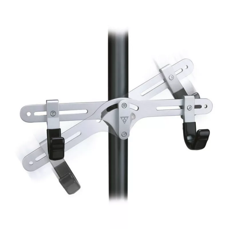 Topeak Dual-Touch Suporte de bicicleta de chão ao teto para 2 bicicletas, preto/prateado