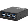 Exsys Hub USB 3.2 Gen 1 com proteção ESD 15kV, montagem em calha DIN, 6 portas (EX-11246HMS)