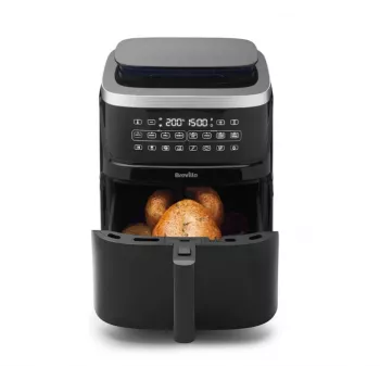 Breville VDF133X Fritadeira a ar quente sem óleo, 7L, 1700W, preto/prateado