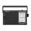 ELTRA Radio IZA-5 Rádio FM portátil preto com bandas AM LW, entrada AUX, alimentação por pilha/rede