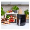 Fritadeira de ar quente MPM MFR-12 1500W 3,2L preta
