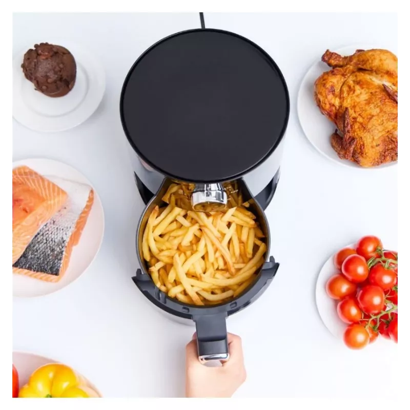 Fritadeira de ar quente MPM MFR-12 1500W 3,2L preta