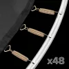 Trampolim REBEL Active PRO 8ft/244cm com rede de segurança e escada