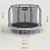Trampolim REBEL Active PRO 8ft/244cm com rede de segurança e escada