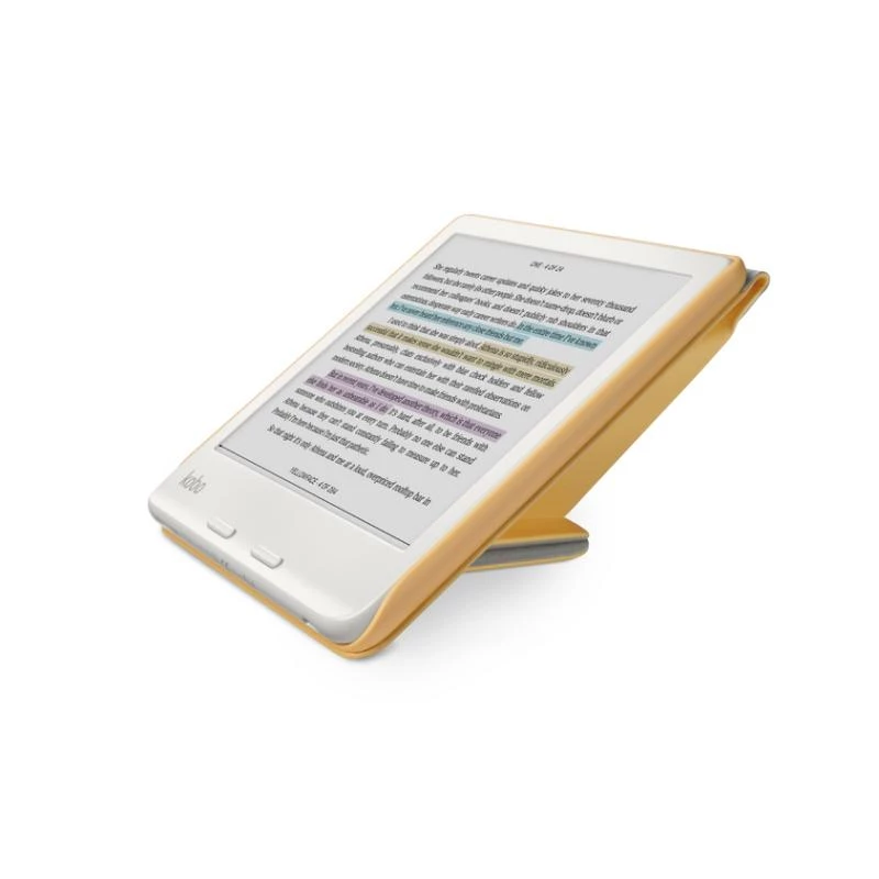 Capa Kobo SleepCover para Libra 2 - capa folio com função de dormir/acordar - amarela