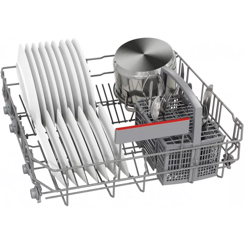 Máquina de lavar loiça de instalação livre Bosch SMS4ENC06E, 13 conjuntos de louça, 44 dB, Silver Inox