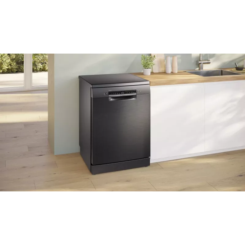 Máquina de lavar loiça de instalação livre Bosch SMS4ENC06E, 13 conjuntos de louça, 44 dB, Silver Inox
