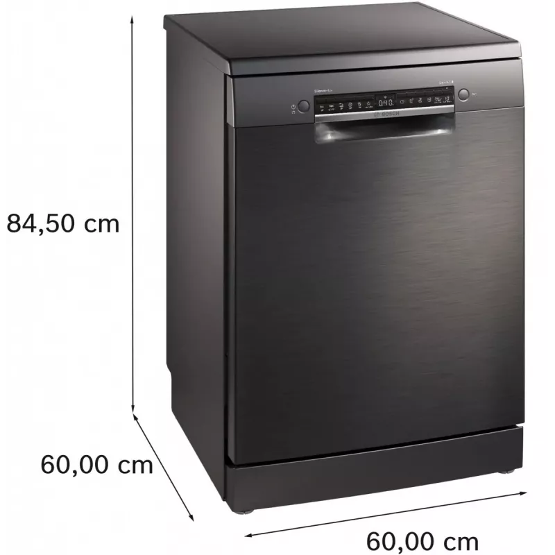 Máquina de lavar loiça de instalação livre Bosch SMS4ENC06E, 13 conjuntos de louça, 44 dB, Silver Inox