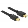 Delock 83473 Cabo Mini DisplayPort, Mini DisplayPort (M) para Mini DisplayPort (M), 1 m, Preto