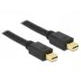Delock 83473 Cabo Mini DisplayPort, Mini DisplayPort (M) para Mini DisplayPort (M), 1 m, Preto