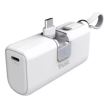 Power bank Trust Pacto 5000 mAh branco