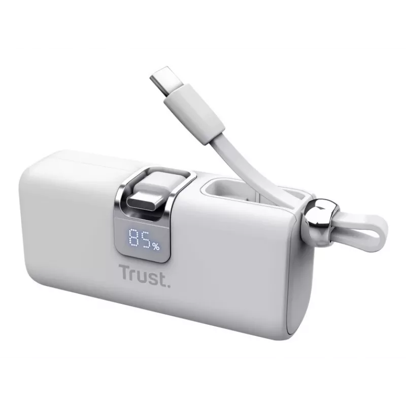 Power bank Trust Pacto 5000 mAh branco