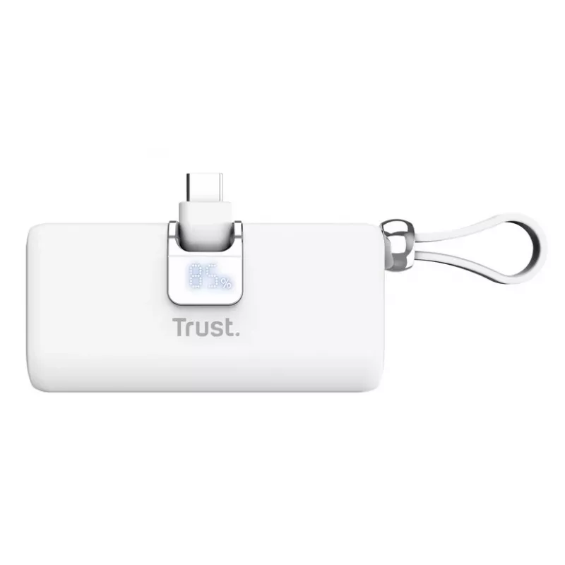 Power bank Trust Pacto 5000 mAh branco
