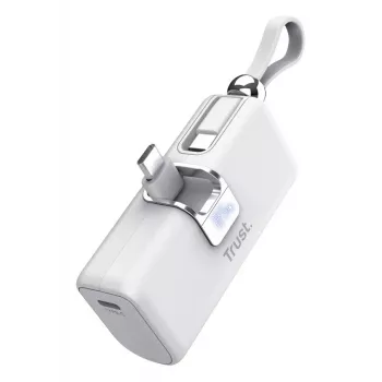 Power bank Trust Pacto 5000 mAh branco