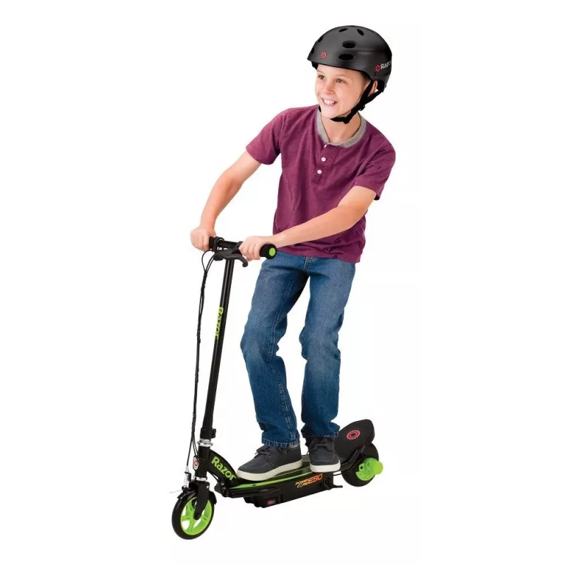 Troti elétrica Razor Power Core E90 - 16 km/h - preta/verde