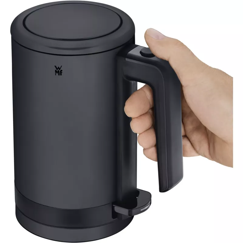 Chaleira WMF KÜCHENminis 0,8 L, 1800 W, aço inoxidável, preto