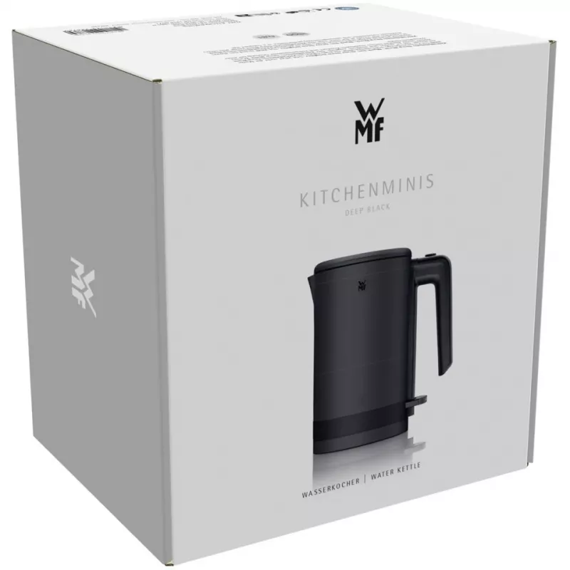 Chaleira WMF KÜCHENminis 0,8 L, 1800 W, aço inoxidável, preto