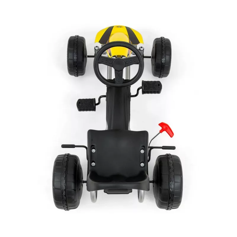 MILLY MALLY kart de pedais Viper amarelo