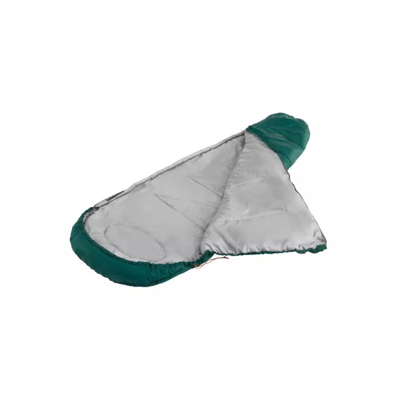 Saco-cama Easy Camp Starling Mummy verde 8 °C -5/12 °C abertura de dois sentidos com autobloqueio
