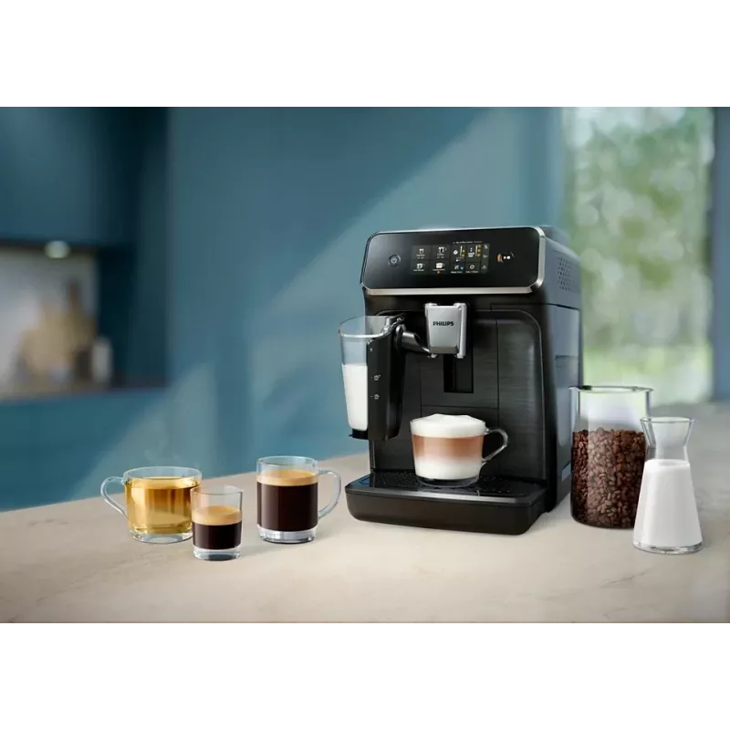 Máquina de café expresso automática Philips Series 2300 LatteGo EP2330/10 preta